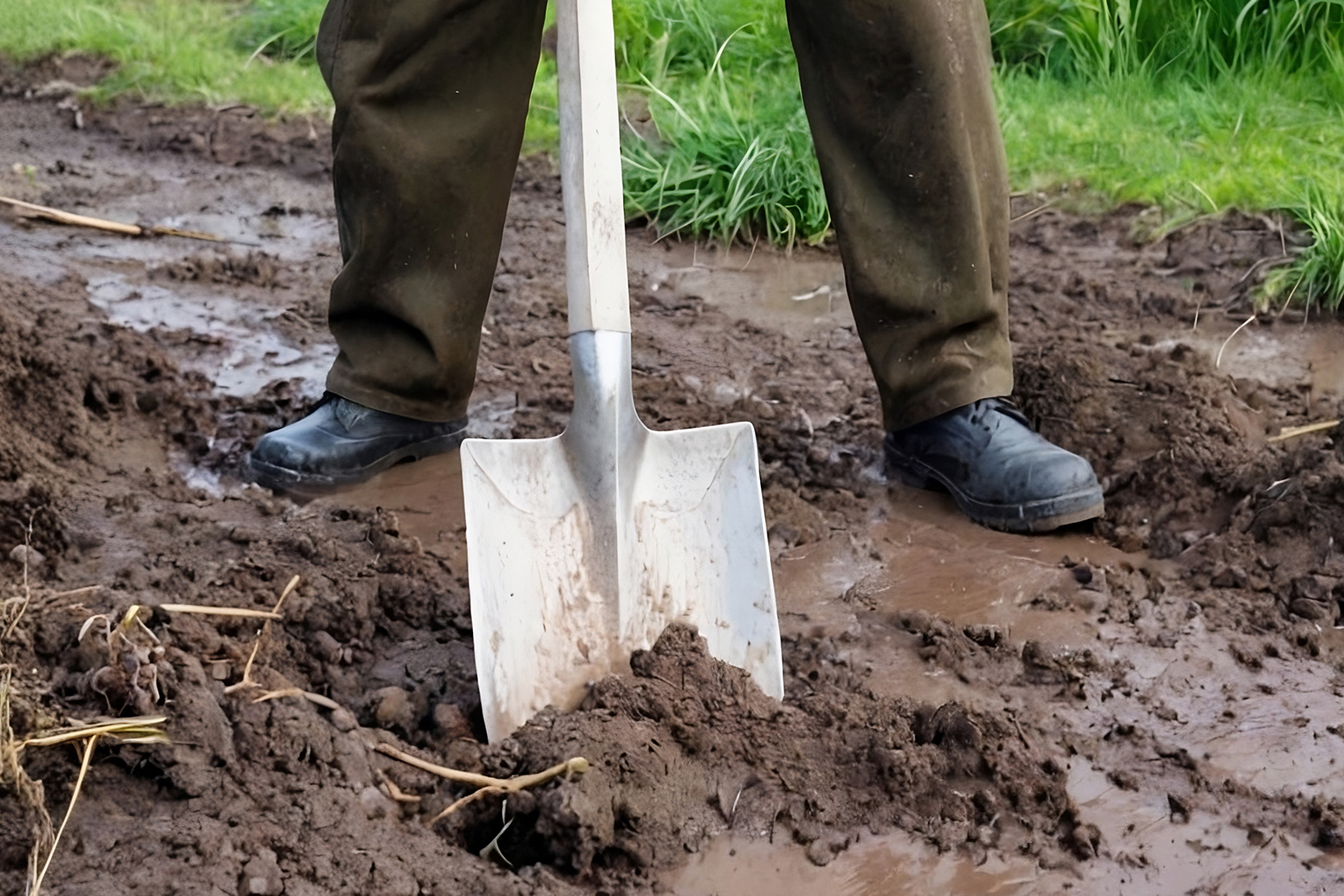 Wet and muddy soil metal detecting tips.