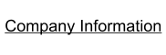 Company Information