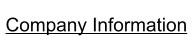 Company Information