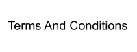 Terms And Conditions