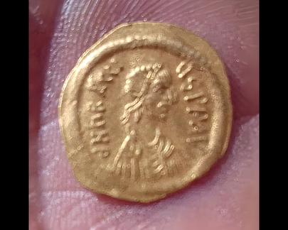 Gold Roman Solidus Coin