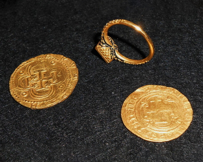Gold Coins And Ring