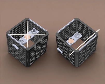 3D Unmasking Test with Bronze Discs & Iron Rods