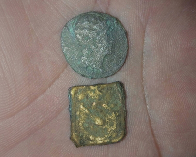 Gold Artefact & Ancient Coin