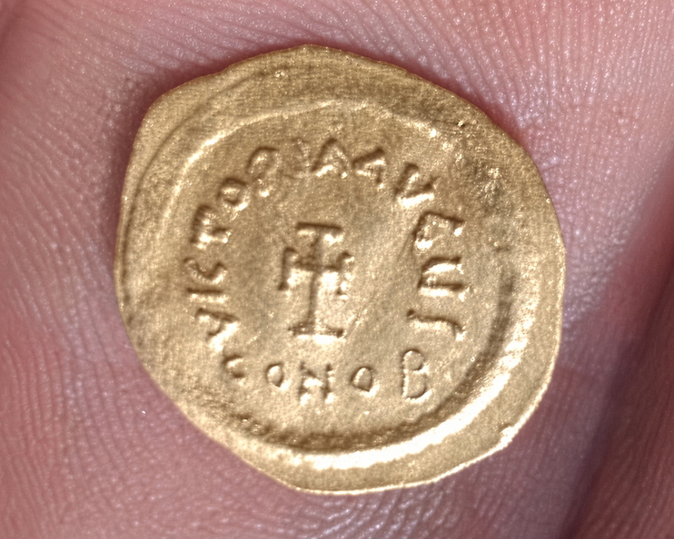 * Gold Roman Solidus coin 